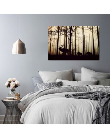Dekoratives Leinwandbild - Tiere im Wald | Feeby