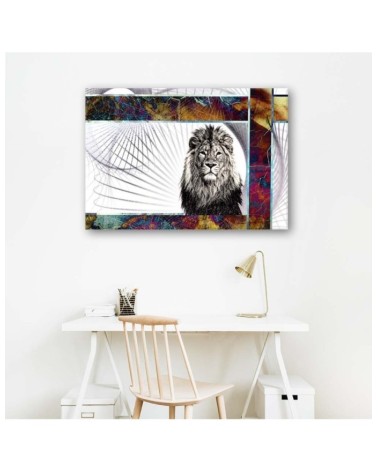 Leinwandbild - Majestätischer Löwe | Feeby