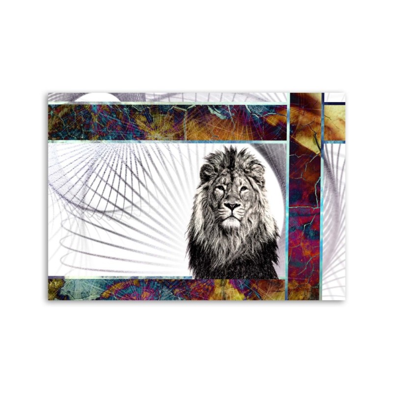 Leinwandbild - Majestätischer Löwe | Feeby