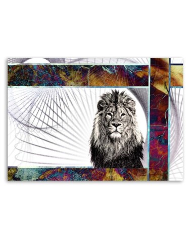 Leinwandbild - Majestätischer Löwe | Feeby