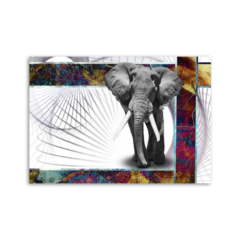 Bild auf Leinwand - Mächtiger Elefant | Feeby