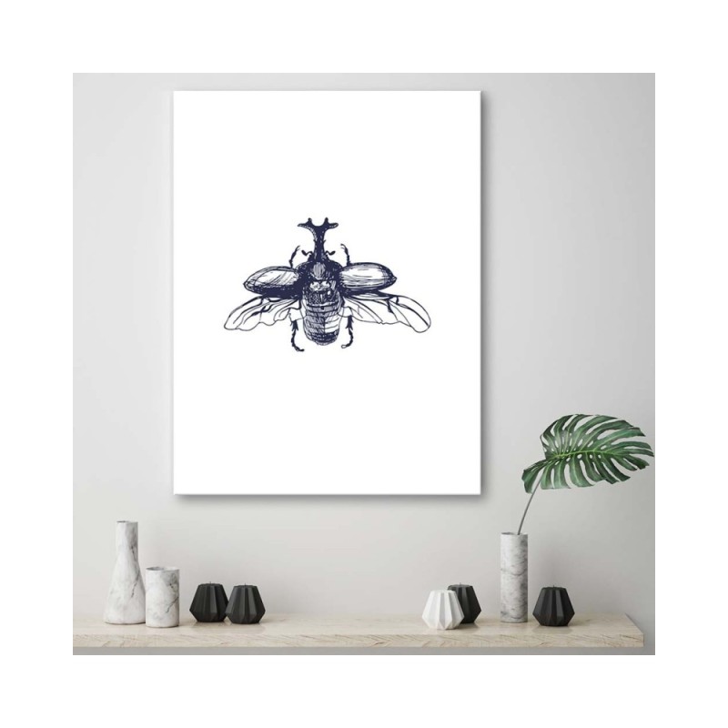 Modernes Wandbild - Fliegender Käfer | Feeby