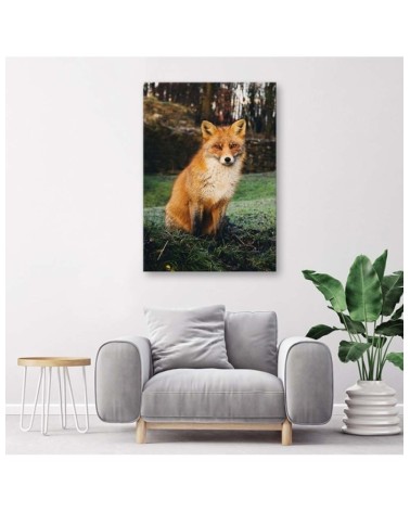 Leinwandbild modern - Fuchs im Wald | Feeby