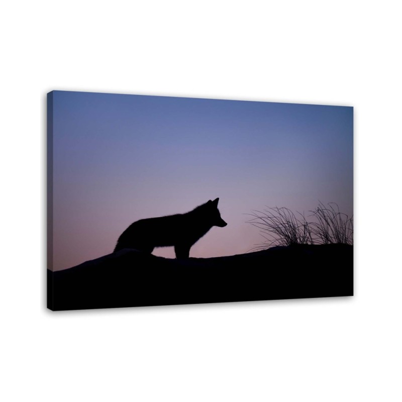 Dekoratives Leinwandbild - Jagd im Morgengrauen | Feeby