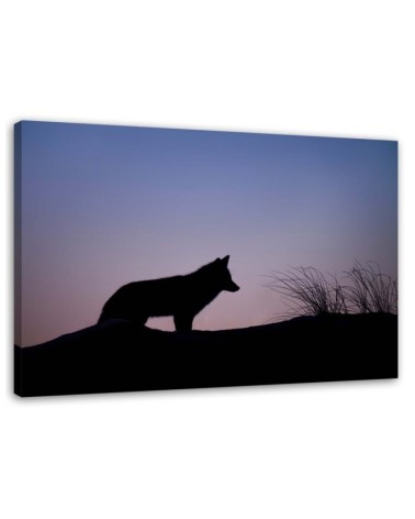 Dekoratives Leinwandbild - Jagd im Morgengrauen | Feeby