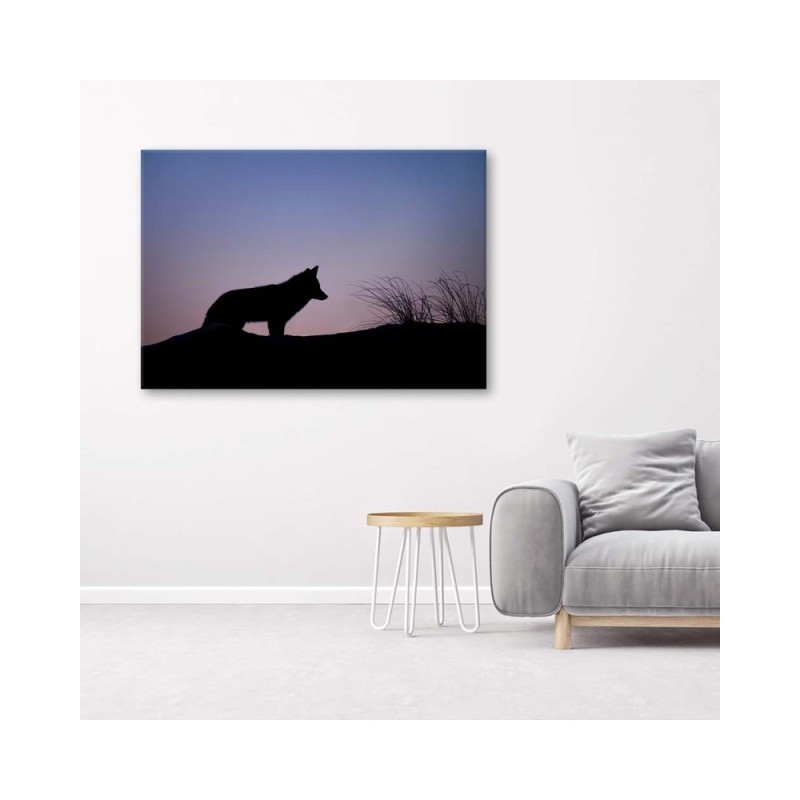 Dekoratives Leinwandbild - Jagd im Morgengrauen | Feeby