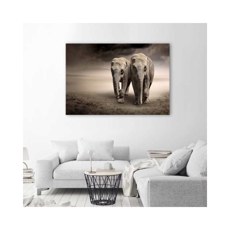 Leinwandbild - Elefant in der Wüste | Feeby