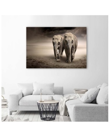 Leinwandbild - Elefant in der Wüste | Feeby