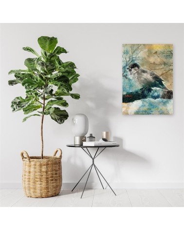 Bild auf Leinwand - Wintervogel | Feeby