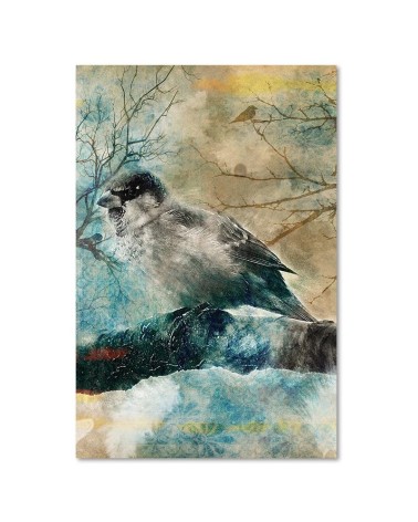 Bild auf Leinwand - Wintervogel | Feeby