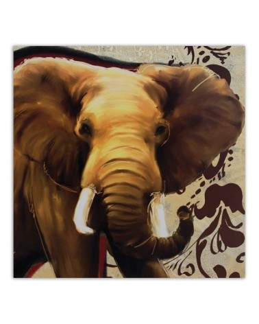 Bild auf Leinwand - Großer Elefant mit Rüssel | Feeby