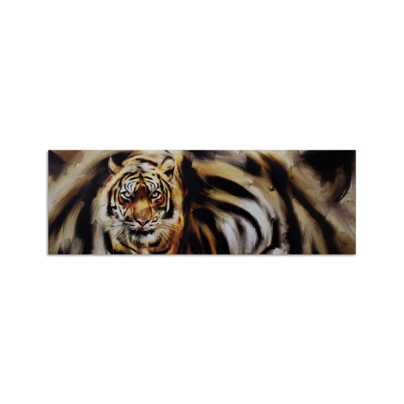Modernes Wandbild - Tiger als handgemalter | Feeby