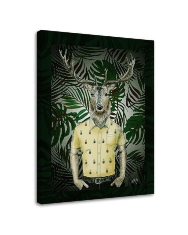 Modern canvas painting for teenager - Deer head | FEEBY