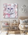 Canvas prints for a child - Cat's world through rose-coloured glasses | FEEBY