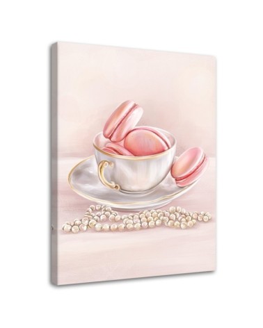 Modern decorative Canvas painting - Macarons in a cup | FEEBY