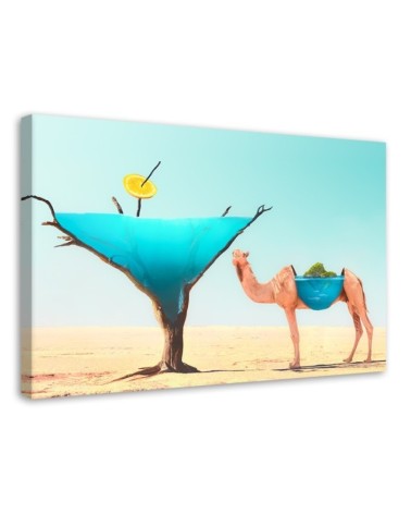 Modern canvas painting - Camel Desert Water | FEEBY