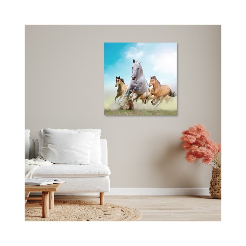Leinwandbild modern - Galoppierende Pferde | Feeby