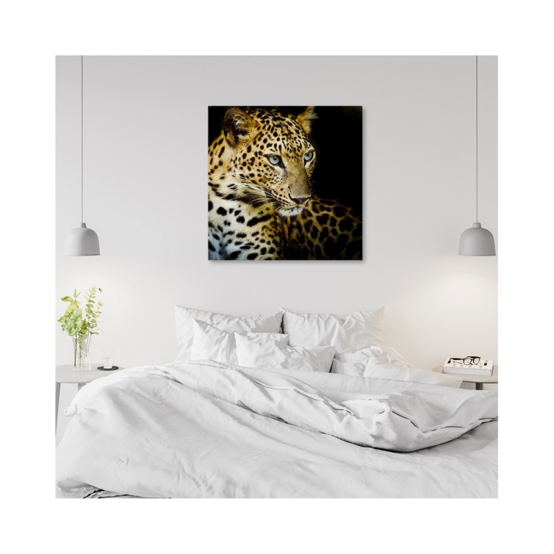 Bild auf Leinwand - Majestätischer Leopard | Feeby