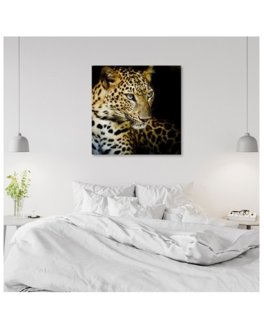 Bild auf Leinwand - Majestätischer Leopard | Feeby