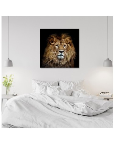 Modernes Wandbild - Majestätischer Löwe | Feeby