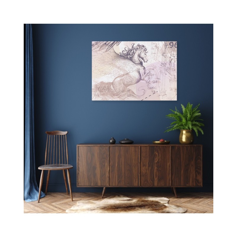 Leinwandbild - Pegasus Pferd Abstrakt | Feeby
