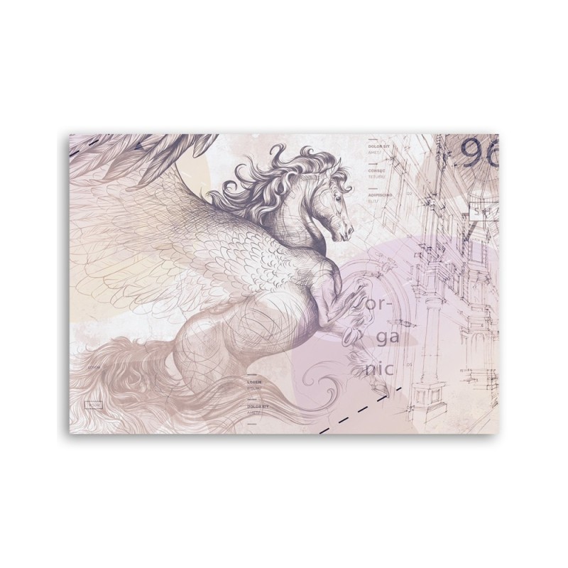 Leinwandbild - Pegasus Pferd Abstrakt | Feeby