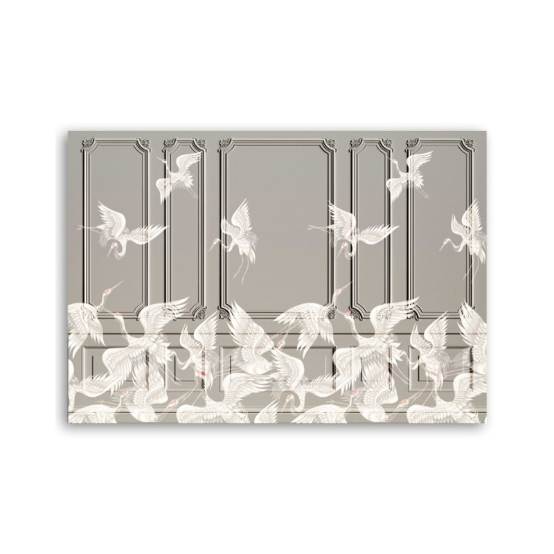 Leinwandbild modern - Krane im Flug | Feeby