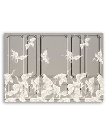 Leinwandbild modern - Krane im Flug | Feeby