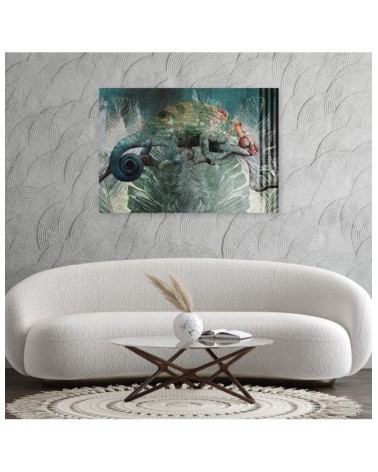 Leinwandbild - Chamäleon im Dschungel | Feeby