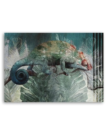 Leinwandbild - Chamäleon im Dschungel | Feeby