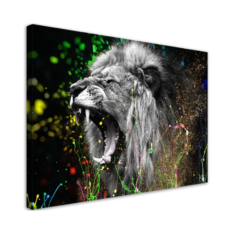 Bild auf Leinwand - Löwe Tier Natur | Feeby