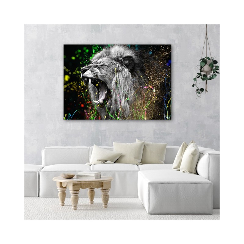 Bild auf Leinwand - Löwe Tier Natur | Feeby