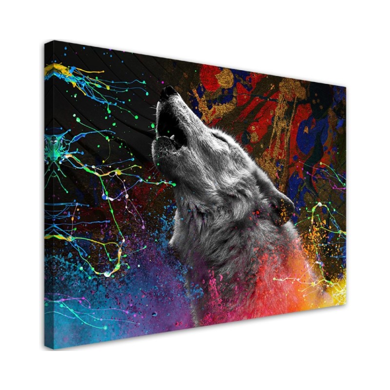 Leinwandbild - Wolfstier Natur | Feeby
