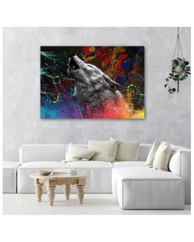 Leinwandbild - Wolfstier Natur | Feeby