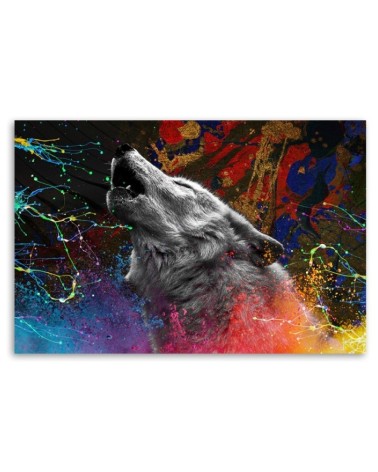 Leinwandbild - Wolfstier Natur | Feeby