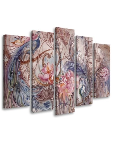 Exotic style canvas painting Magic peacock | FEEBY