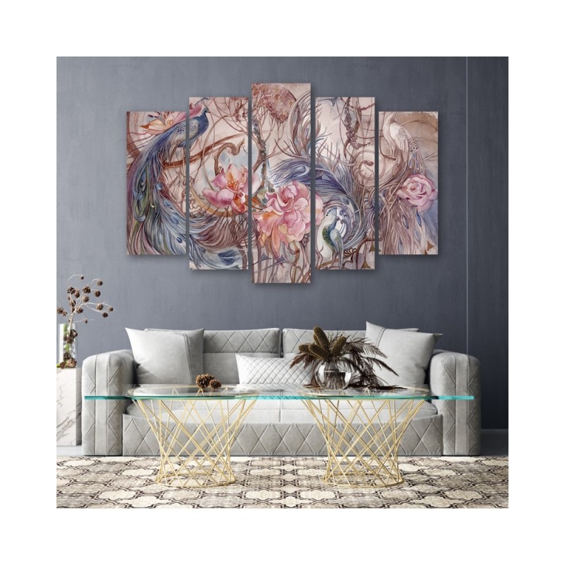 Wandbild für Wohnzimmer - Zauberpfote | Feeby