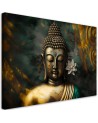 Modern AI Canvas painting for the living room - Zen abstract Buddha | FEEBY