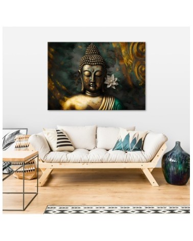 Dekoratives Leinwandbild - Buddha Zen Abstraktion | Feeby