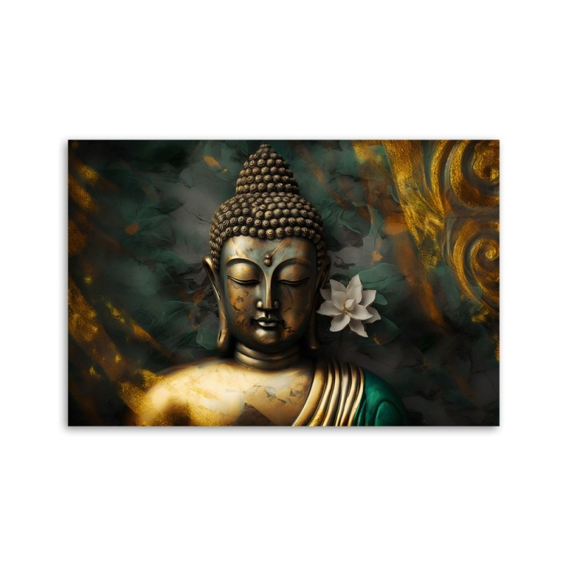 Dekoratives Leinwandbild - Buddha Zen Abstraktion | Feeby