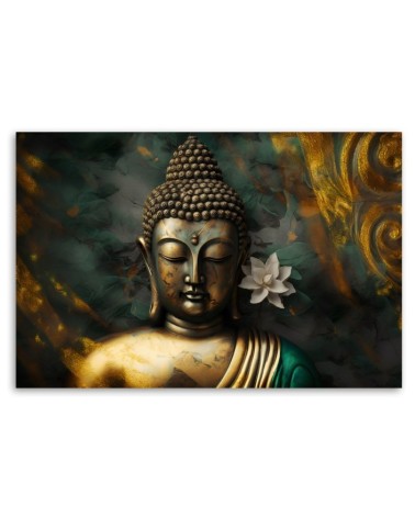 Dekoratives Leinwandbild - Buddha Zen Abstraktion | Feeby