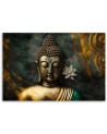 Modern AI Canvas painting for the living room - Zen abstract Buddha | FEEBY