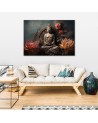 Najmodniejsze wzory do salonu - Budda Kwiaty Zen | FEEBY