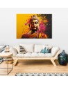 AI prins on Canvas for living room - Buddha on abstract background | FEEBY