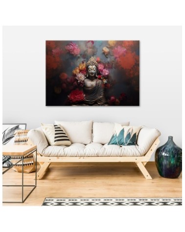 Leinwanddruck - Buddha Zen Blumen Abstrakt | Feeby