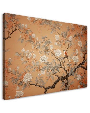 Obrazy do salonu - Ptak Drzewo Chinoiserie | FEEBY