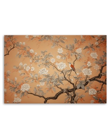 Leinwandbild - Vogel Baum Chinoiserie | Feeby