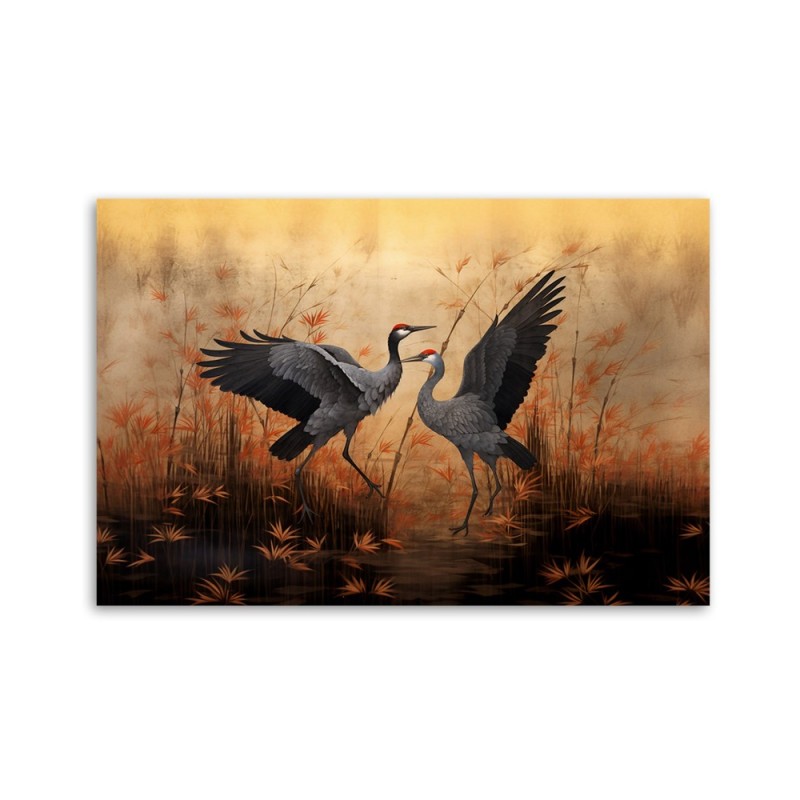 Wydruk na płótnie - Żuraw Natura Ptaki | FEEBY