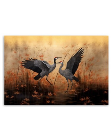 Wydruk na płótnie - Żuraw Natura Ptaki | FEEBY