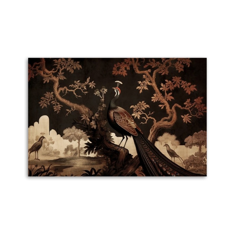 Modernes Wandbild - Orientalischer Baumpfau | Feeby